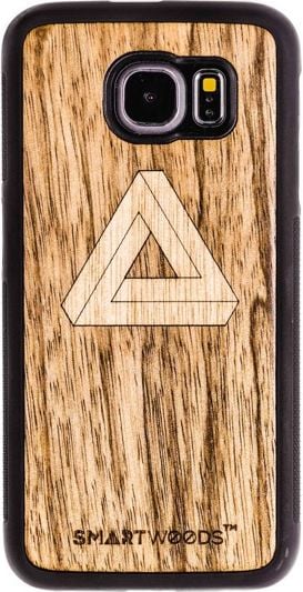 Husa telefon smartwoods Triunghiul din lemn Case Samsung S6 Edge