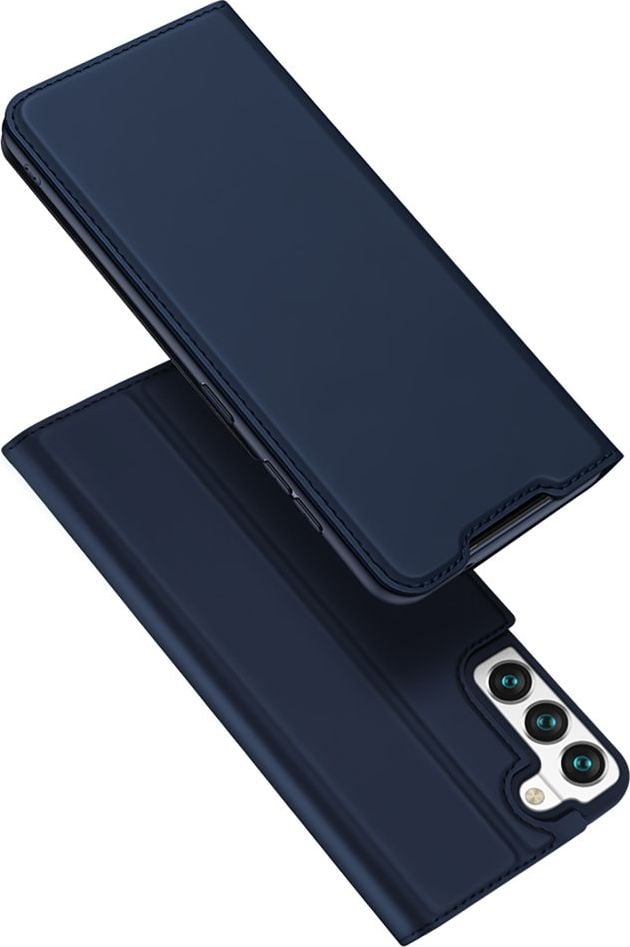 Husă toc Dux Ducis Dux Ducis Skin Pro cu husă rabatabilă pentru Samsung Galaxy S22 albastru