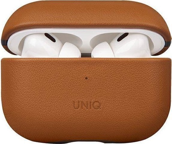 Husă Uniq UNIQ Terra Apple AirPods Pro 2 Piele autentică maro/cafee maro