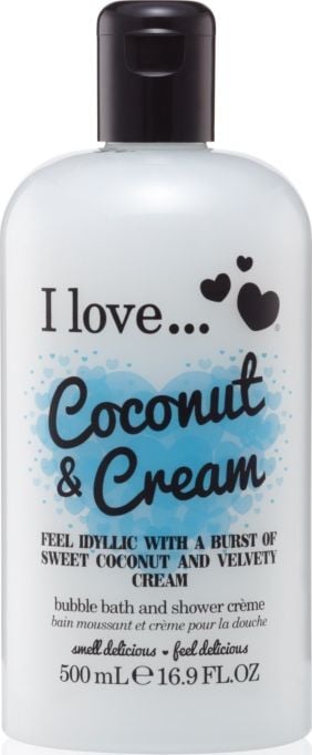 I love Krem pod prysznic i do kąpieli Coconut & Cream 500ml