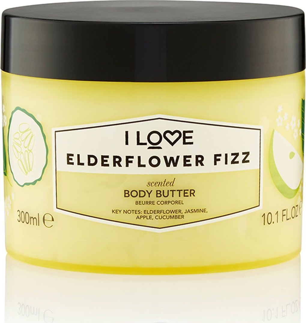I LOVE_Scented Body Butter unt de corp hidratant Elderflower Fizz 300ml