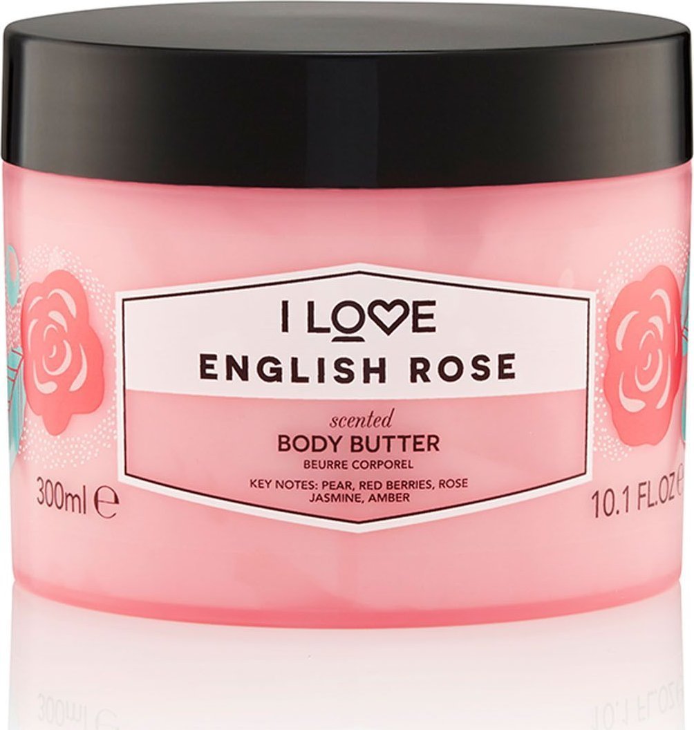I LOVE_Scented Body Butter unt de corp hidratant English Rose 300ml