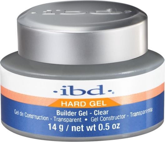IBD Hard Builder Gel UV żel budujący Clear 14g