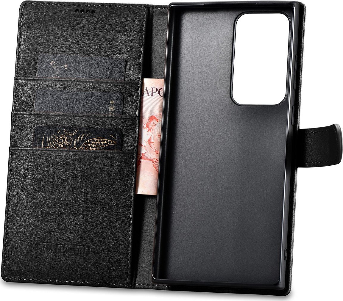 iCarer Etui iCarer Wallet Case Samsung Galaxy S23 Ultra czarne