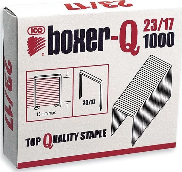 ICO Boxer ICO Boxer Staples, 23/17, Galvanizat, 1000 buc.