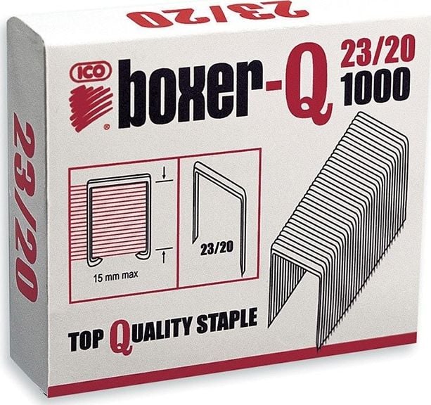 ICO Boxer ICO Boxer Staples, 23/20, Galvanizat, 1000 buc.