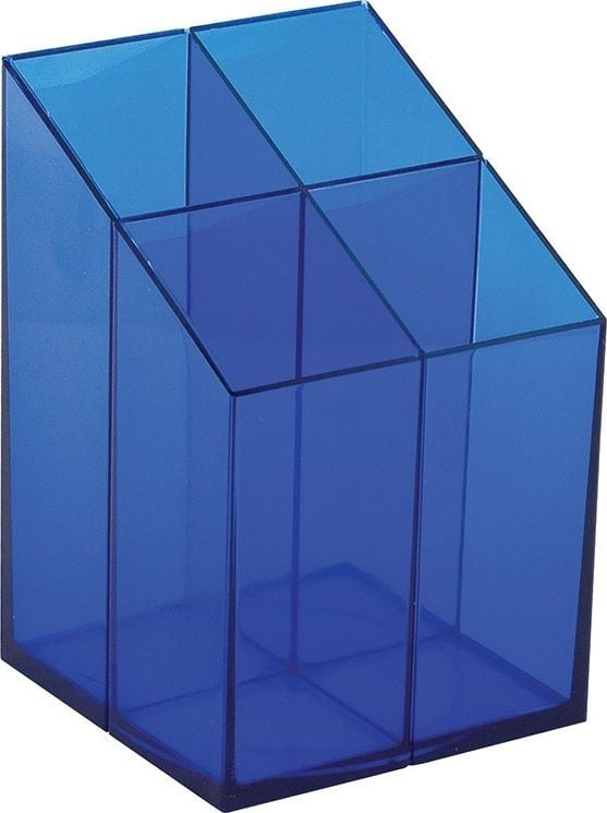 Suport pixuri Ico Quadrate, transparent, Albastru