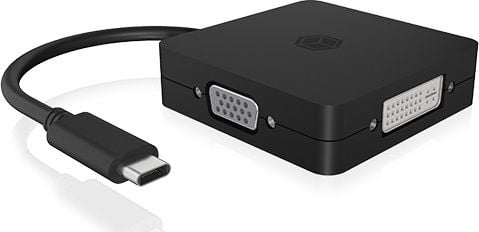 ICY BOX IB-DK1104-C 4-IN-1 USB Type-C VIDEO ADAPTER