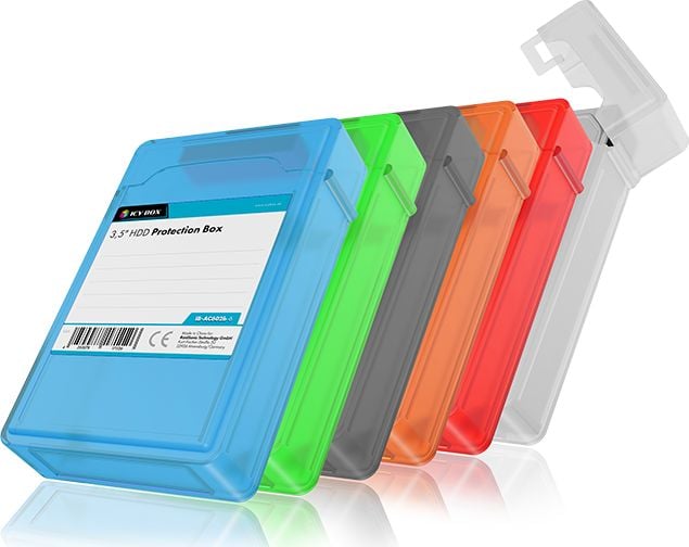 Accesorii hard disk-uri externe - Icy Box Set de șase cutii pentru hard disk-uri de 3,5" (IB-AC602B)