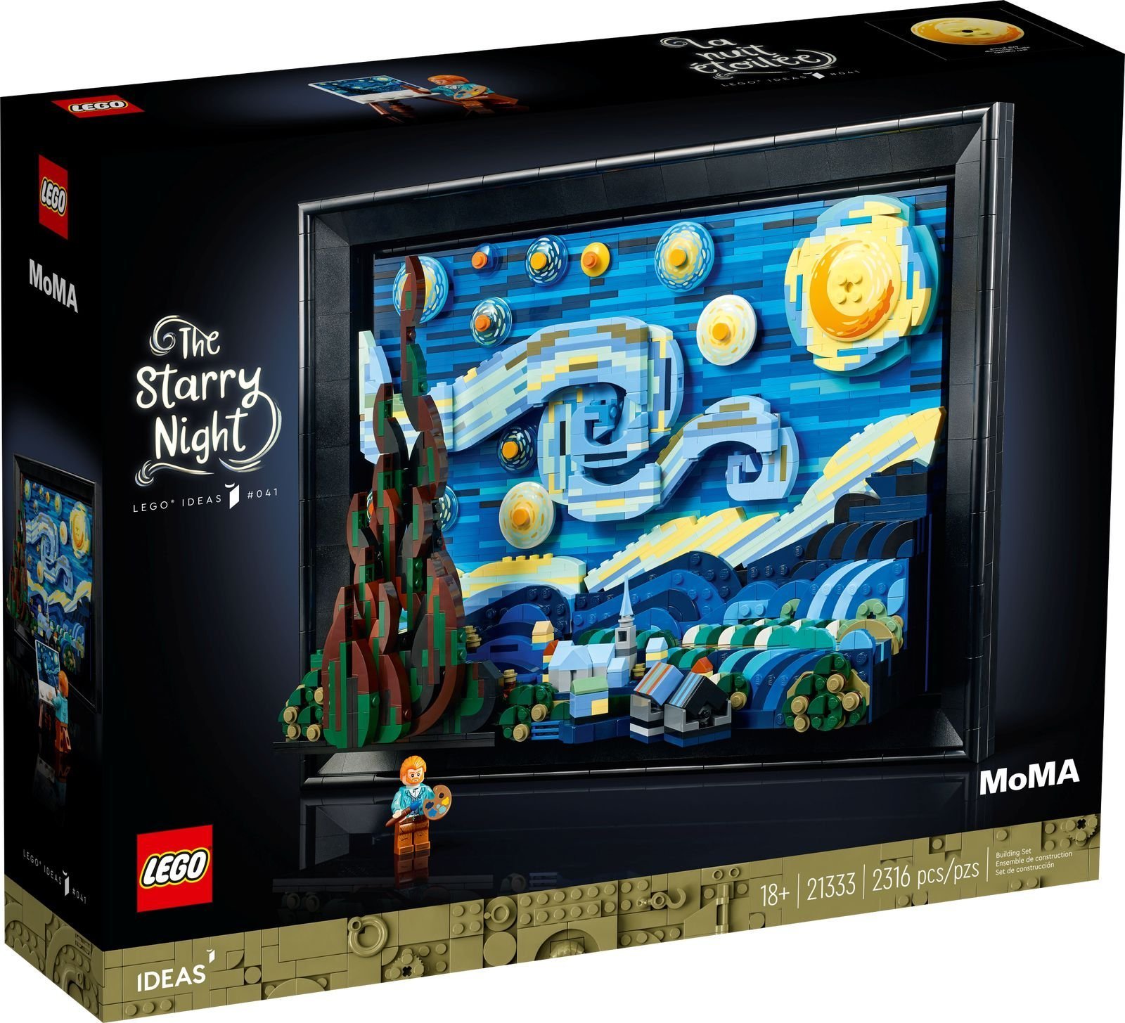 Idei LEGO Noaptea înstelată a lui Vincent van Gogh (21333)