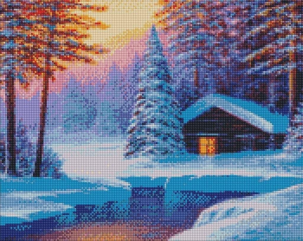 Ideyka Diamond mozaic - Winter silence 40x50cm
