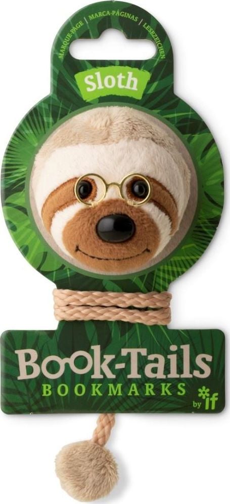 Semn de carte de pluș IF Book-Tails Sloth