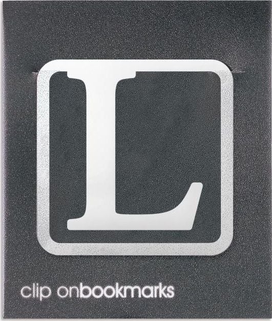 Semn de carte metalic IF - litera L Clip-on