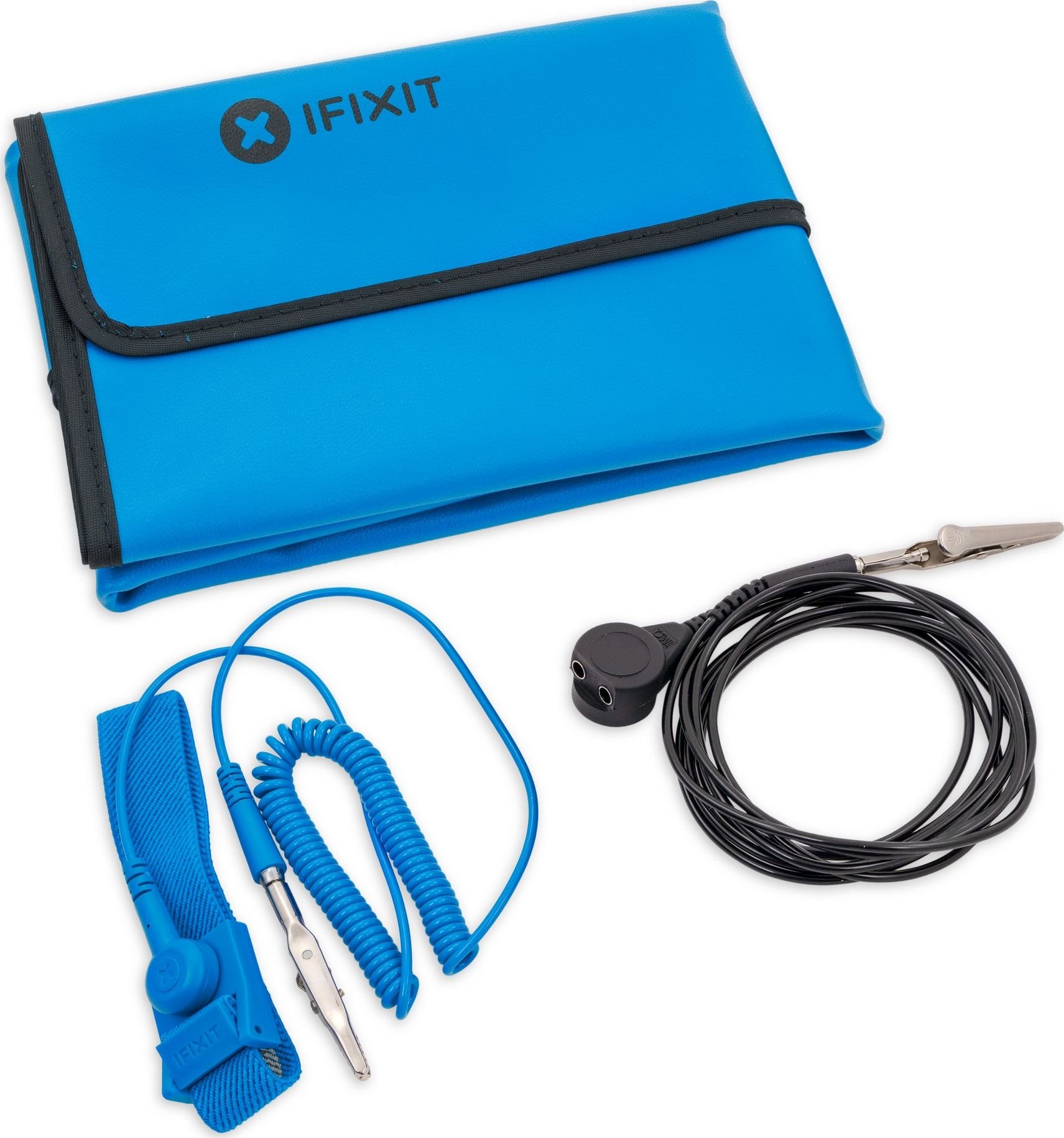 Cabluri si accesorii retele - Set instrumente profesionale iFixit Pro Tech Toolkit - 64 Precision Bits + Covoras antistatic portabil 