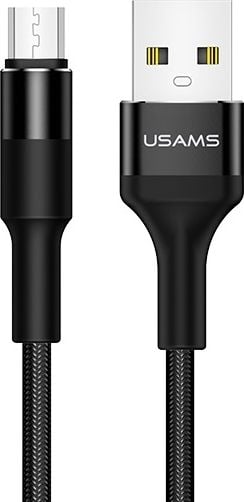 Împletitură U5 Cablu 2A micro USB 1.2m negru-SJ224 US -SJ224USB01