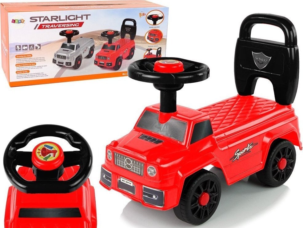 Import leantoys Car Ride On QX-5500-2 Spătar claxon roșu