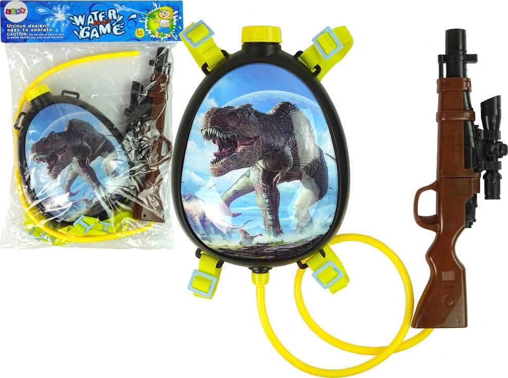 Import Leantoys Water Pistol Brown Rucsac Revista Harness Dinozauri Albastru