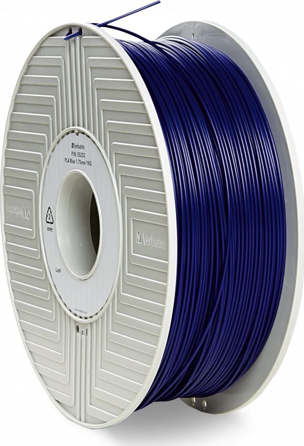 Imprimanta 3D VERBATIM filamentelor PLA 1,75mm 1 kg Albastru (OLD PN 55269)