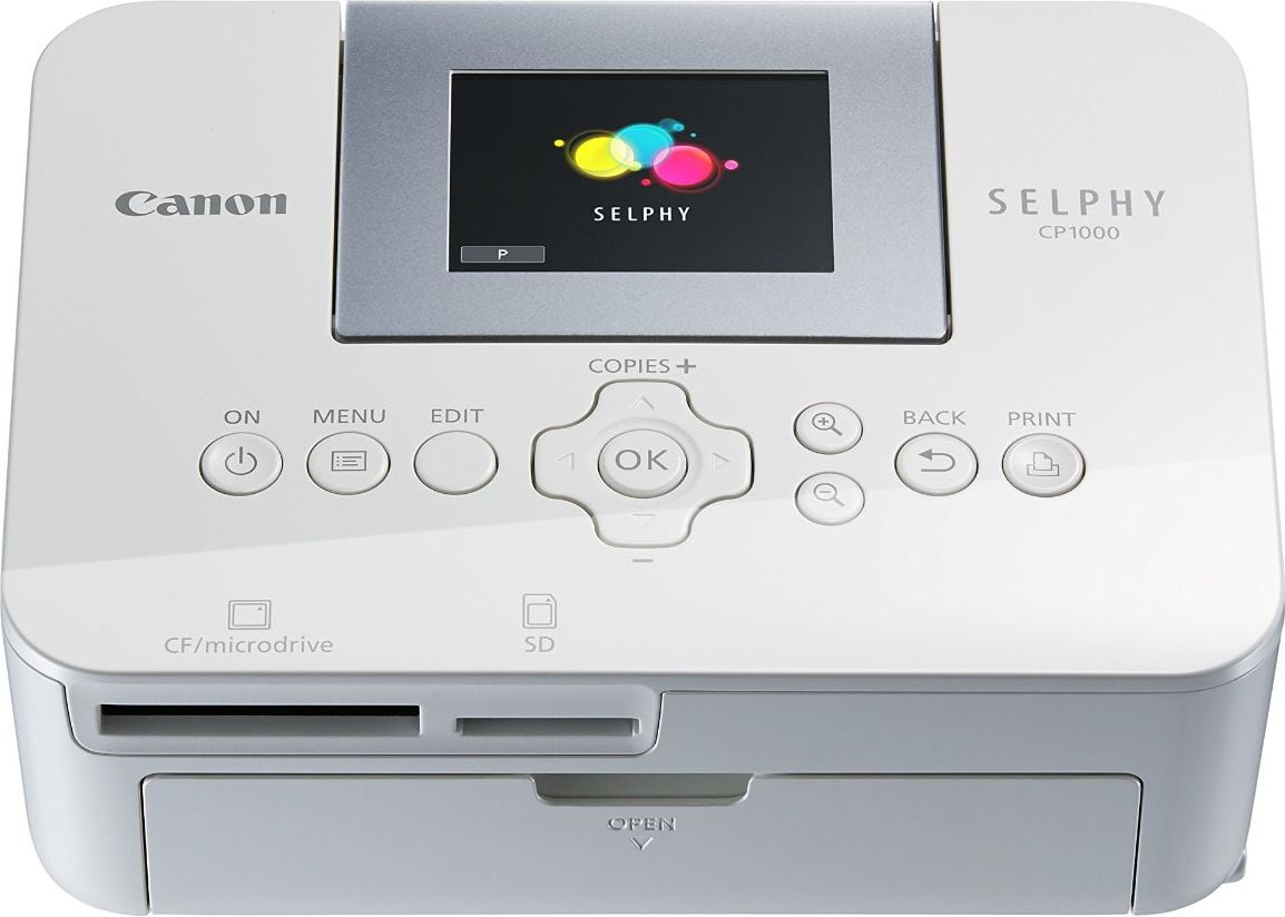 Imprimante si multifunctionale - Imprimanta foto Canon SELPHY CP1000 0011C012AA , Alb , Color , Reţea , Caseta