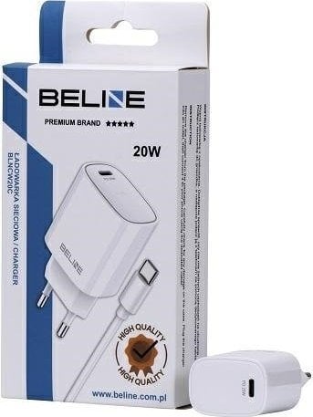 Incarcator Beline Incarcator de perete USB-C 20W + cablu USB-C, alb