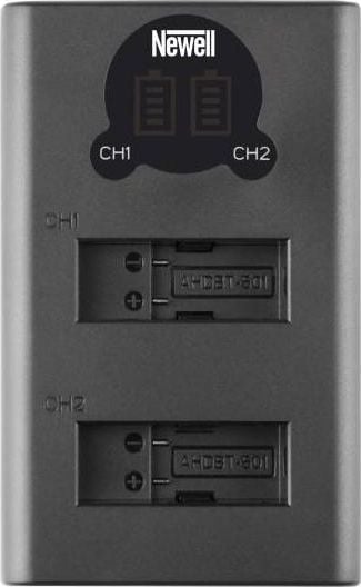Incarcator dual DL-USB-C HERO 5/6/7, Newell, Negru