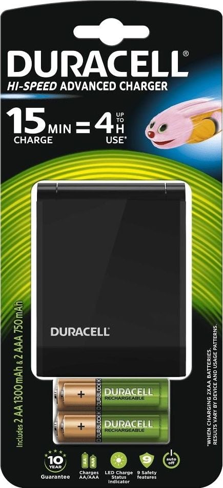 Baterii, acumulatori si incarcatoare - Incarcator Duracell CEF27, 2 acumulatori AA + 2 acumulatori AAA
