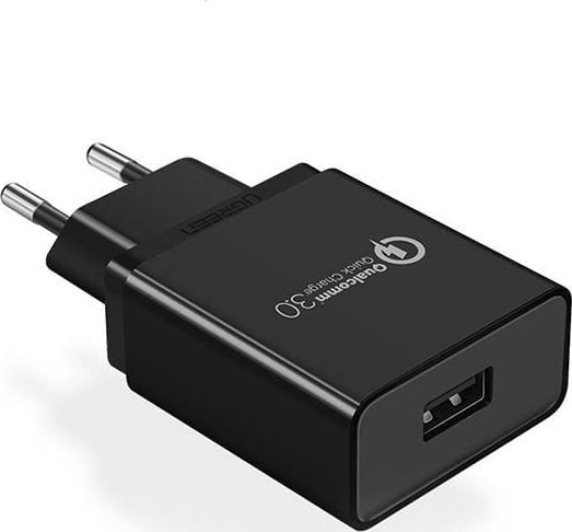 Incarcator retea UGREEN CD122, USB, Quick Charge 3.0, 18W, Negru