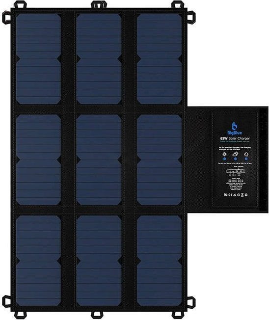 Incarcator solar BigBlue Panou solar BigBlue B405 63W