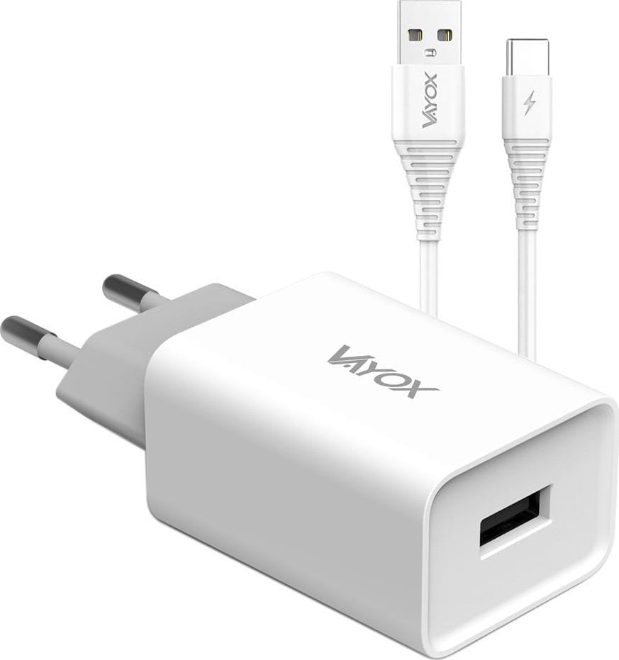 Incarcator Vayox Incarcator USB 5V 2.1A + cablu USB tip C 1m VA0051C Vayox