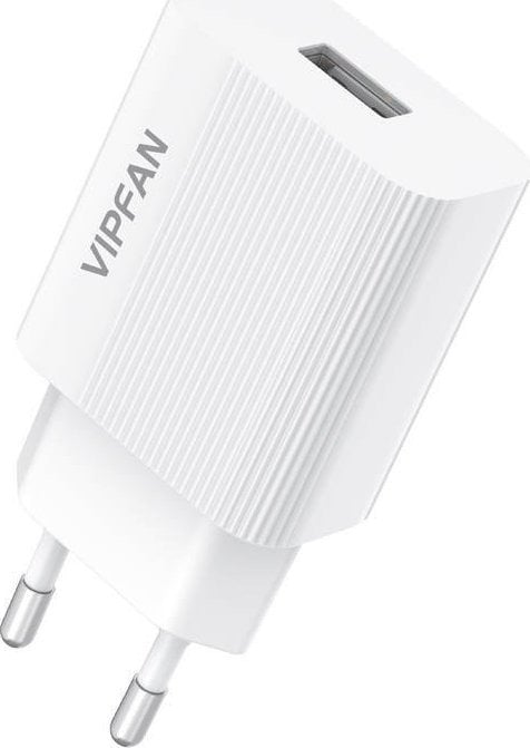 Încărcător Vipfan Încărcător de perete Vipfan E01, 1x USB, 2.4A (alb)