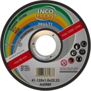 VERSATILĂ DISC INCOFLEX metal / PVC / BETON 125 x 1.0mm MULTI IFM415-125-1.0-22A60