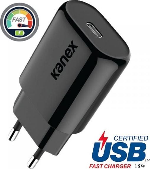 Încărcător Kanex 1x USB-C 3A (K160-1526-EUBK)