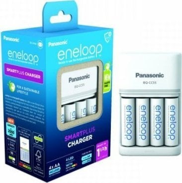 Încărcător Panasonic ENELOOP SMART AND QUICK BQCC55 + AA 4 BUC.