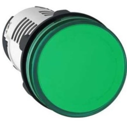 Indicator luminos verde 22mm cu LED-uri 24V AC / DC - XB7EV03BP