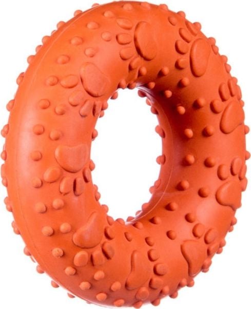 Inel câine jucărie portocalii 9 cm