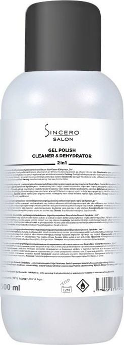 Inez Nuriebinimo priemonė ir lipniųjų sluoksnių valiklis Sincero Salon Cleaner & Deshydrator 2in1 500 ml