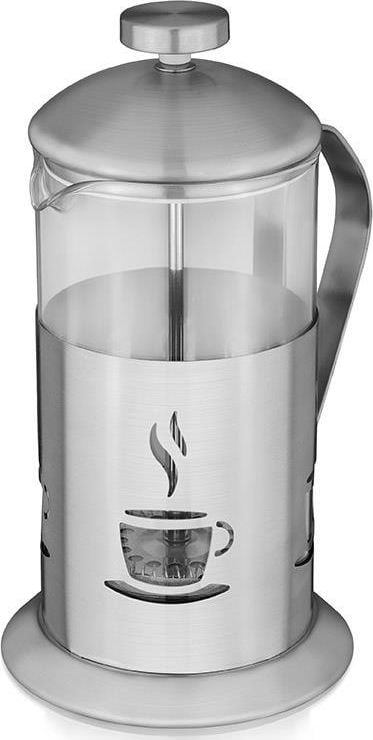 Ibrice de cafea si ceai - Infuzor sticla Ceai/Cafea Aurora AU8002, 0.6 l, Inox, Gri
