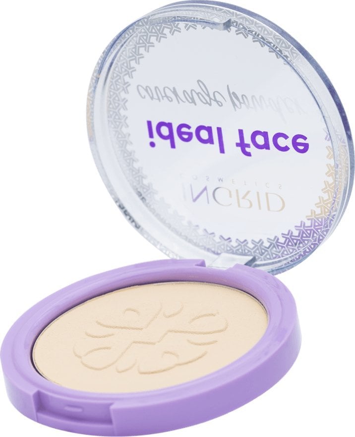 INGRID_Ideal Face pudră presată cu acid hialuronic 01 8g