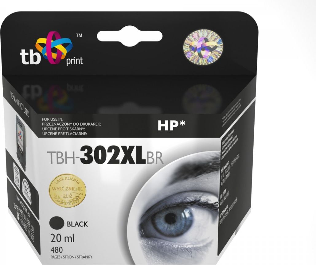 Ink TB Print Ink BH-302XLBR / F6U68AE (negru)