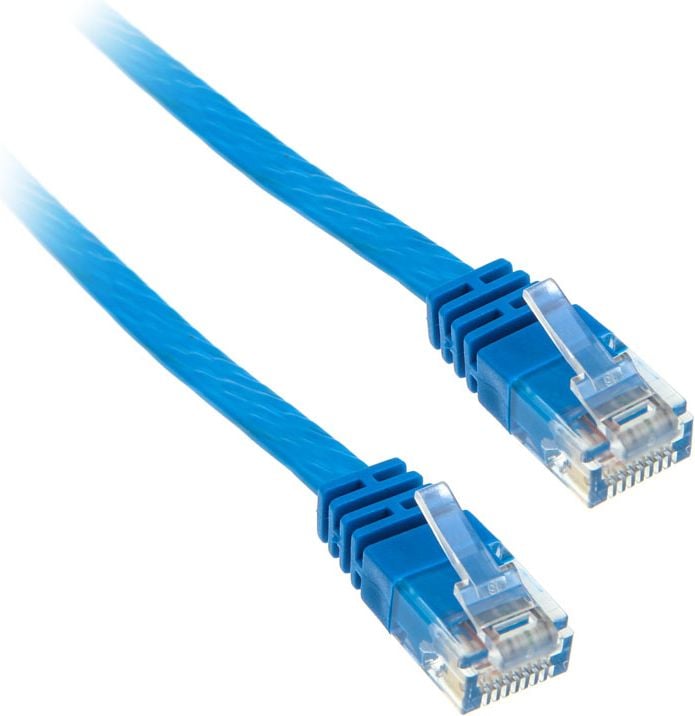 Cablu inline cablu de retea U / UTP - - 2m 1000 Mbit - Cat.6 - RJ45 - blau (71602B)