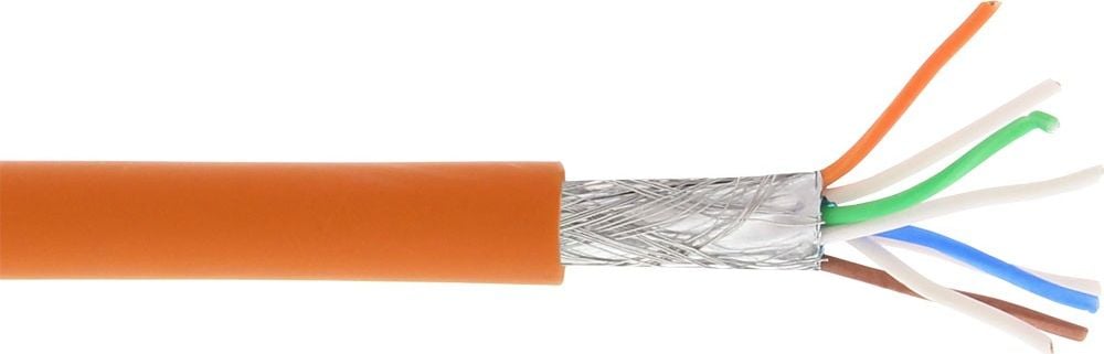 InLine 76899O 100m CAT6A S / FTP (S-STP) Orange cablu de rețea (76899O)