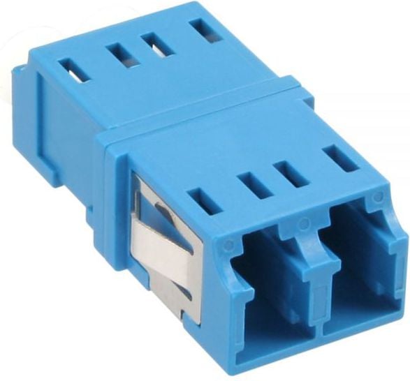 Cablu inline Fibra optica adaptor, Duplex LC / LC, MS, albastru (89989D)