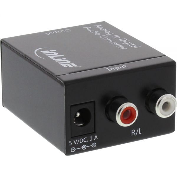 InLine audio Adaptor analogic - Intrare digitală Ieșire 2x RCA Toslink stereo sau RCA - 65001