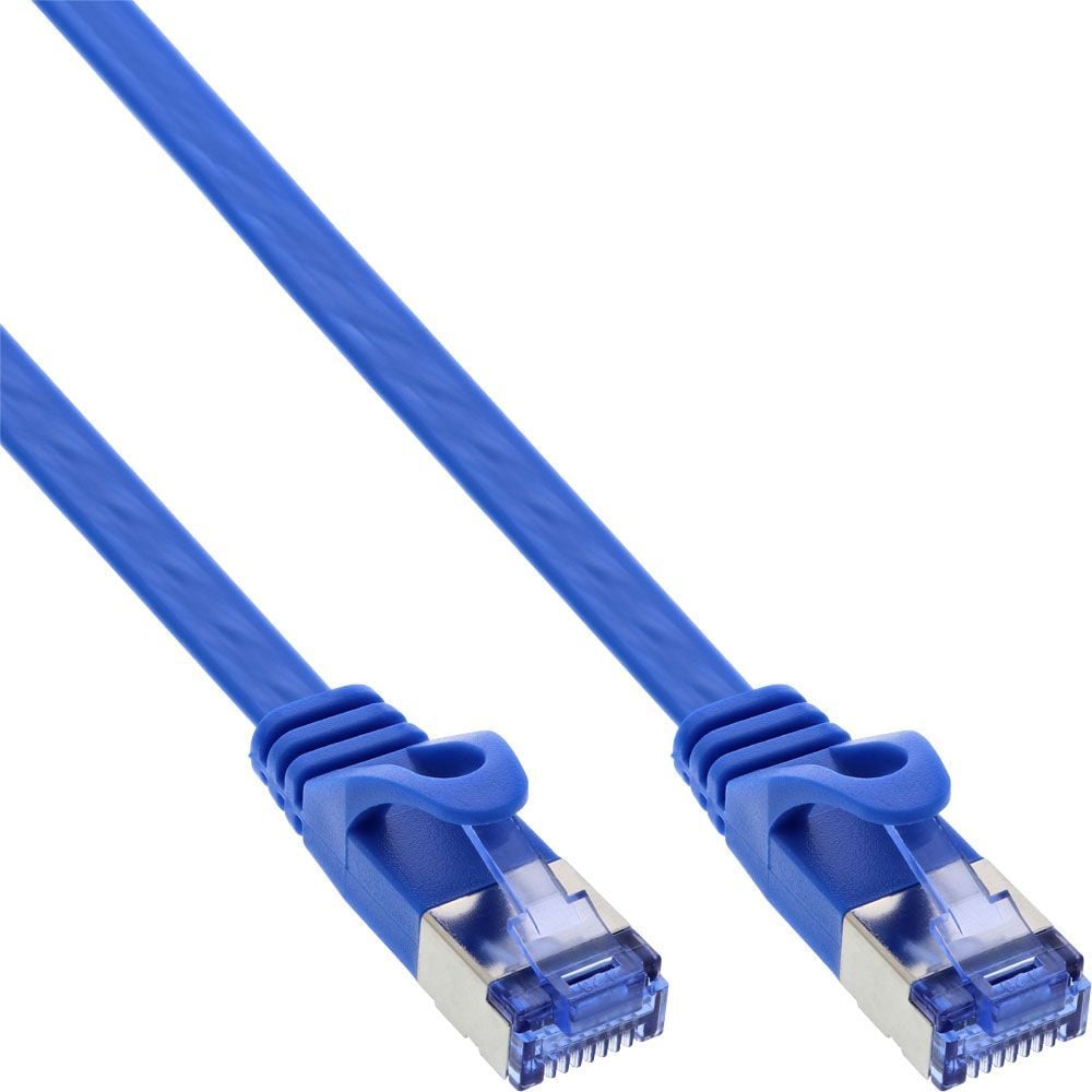 Cablu patch plat, U / FTP Cat.6, albastru, 7m (71807B)