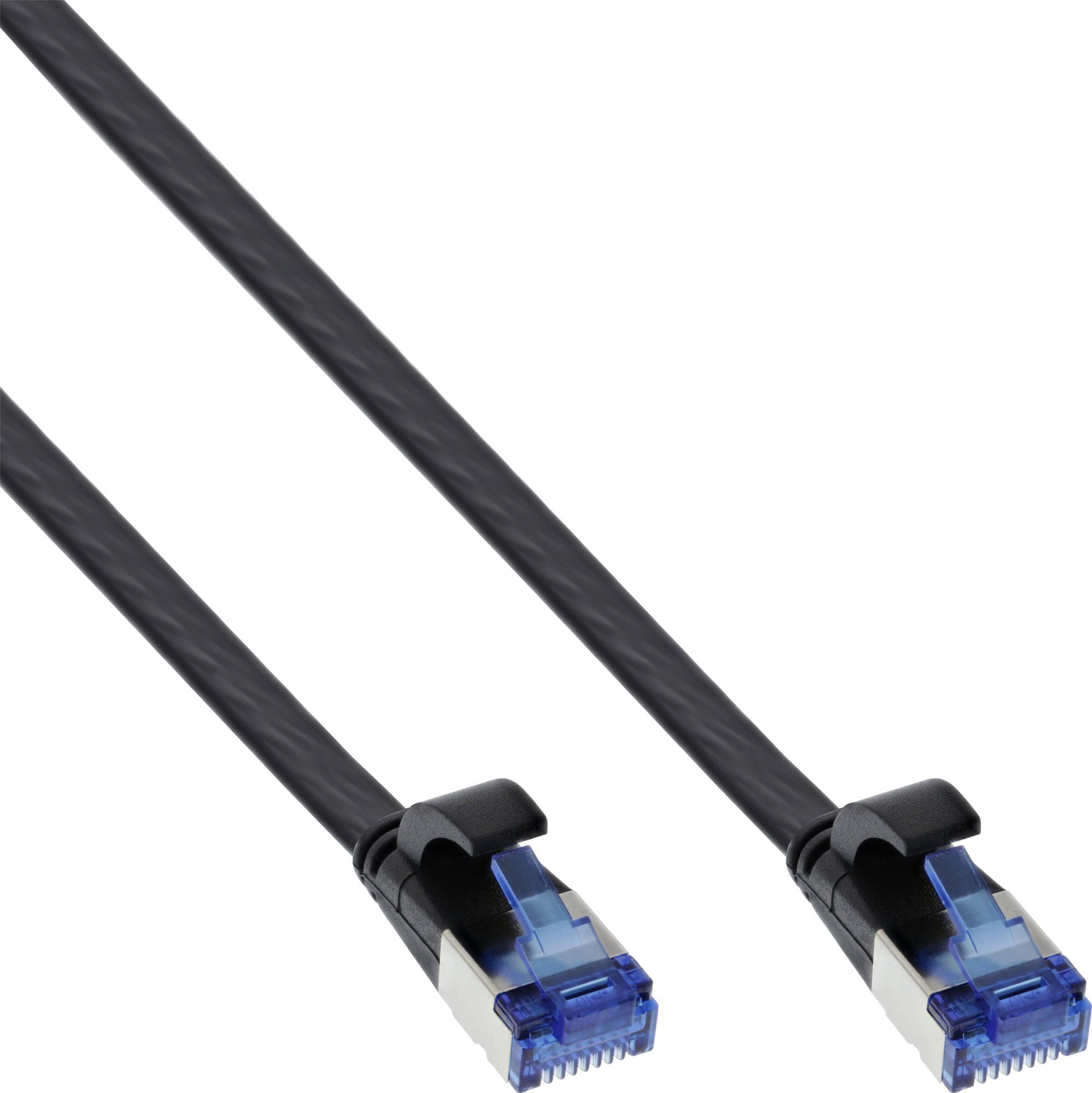 InLine InLine® Cablu plat de corecție, U/FTP, Cat.6A, TPE fără halogeni, negru, 15 m