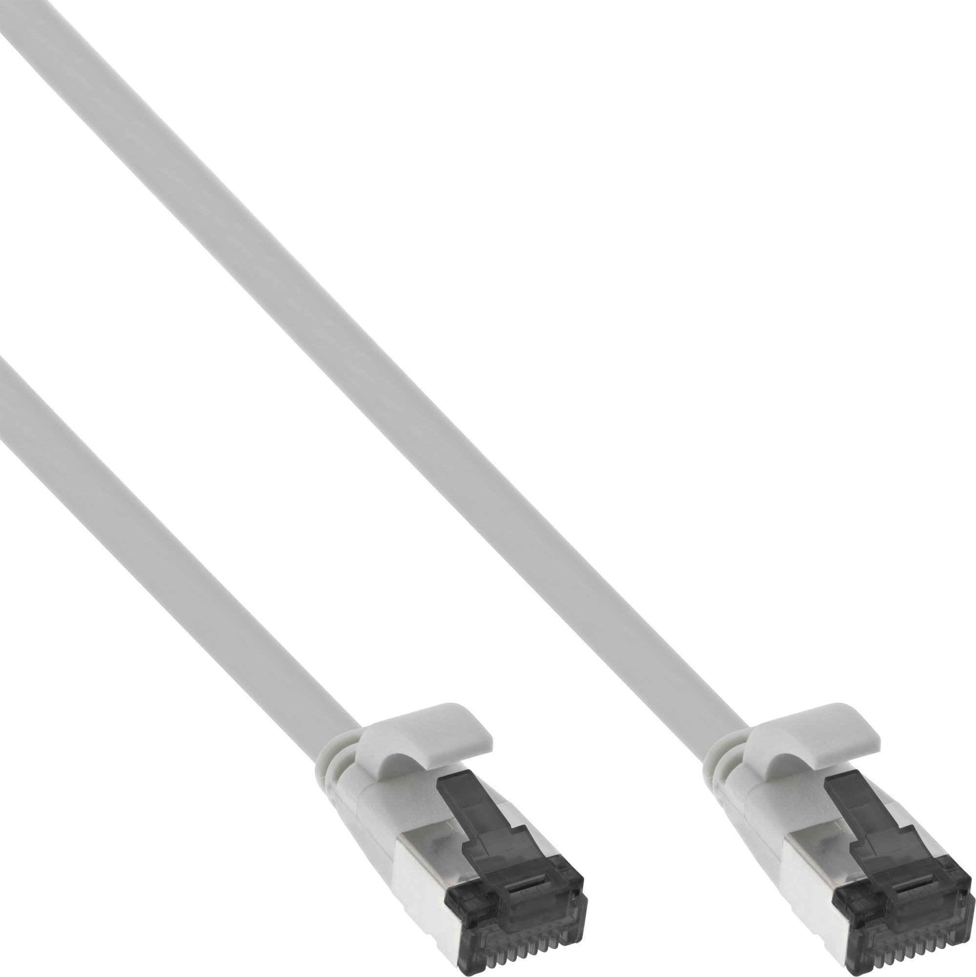 InLine InLine® Cablu plat de corecție, U/FTP, Cat.8.1, TPE fără halogeni, gri, 1,5 m