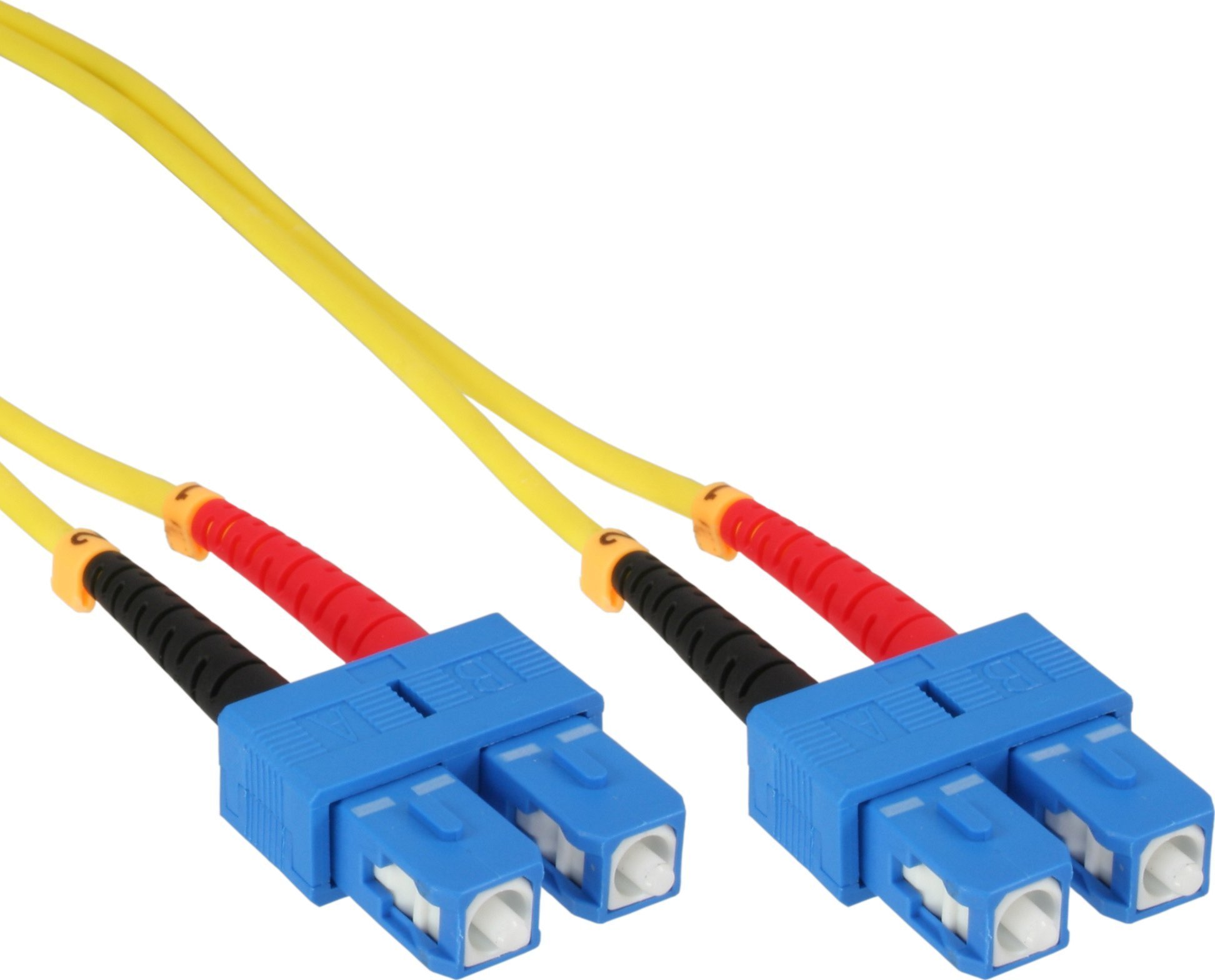 InLine InLine - Patch- Cable - SC Single mode (M) la SC Single mode (M) - 10,0 m - fibră de sticlă - 9 / 125 Microni - OS2 - fără halogen - galben (82910)