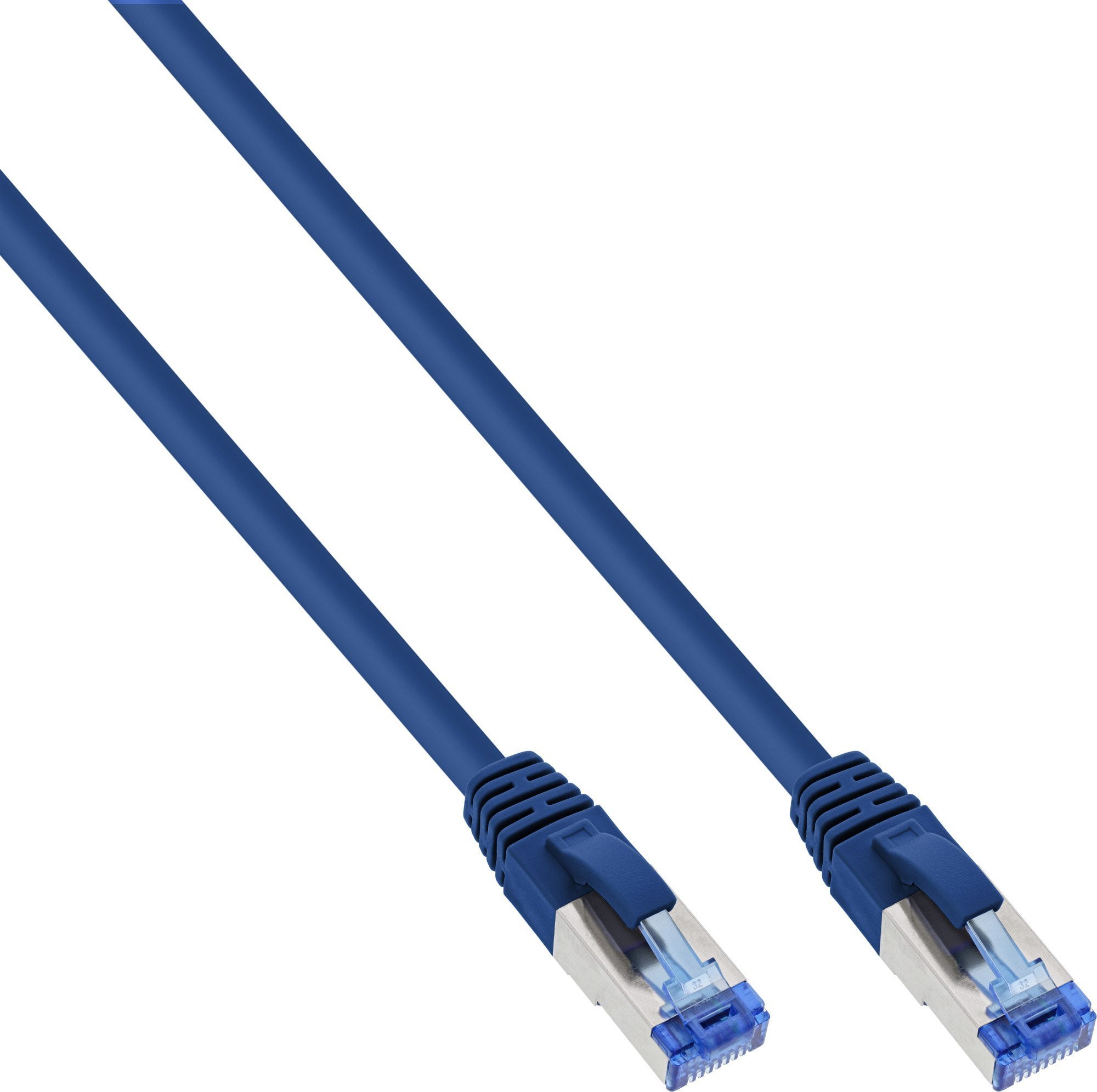 InLine InLine® Patch Cable S/FTP PiMF Cat.6A fără halogen 500MHz albastru 0,25 m