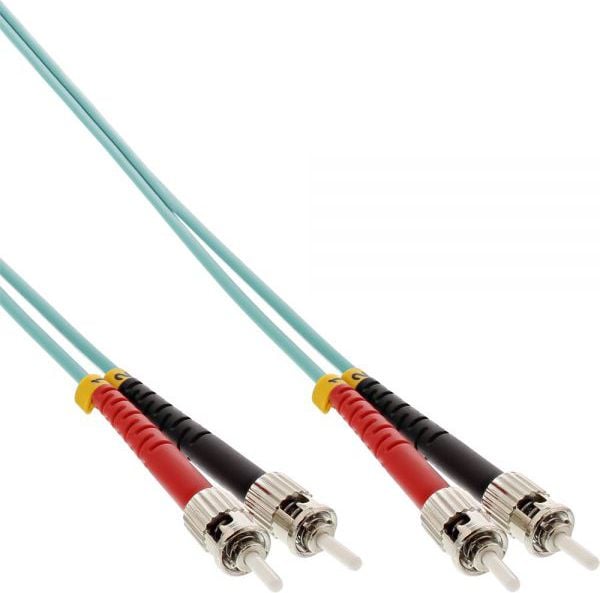 Cablu inline InLine duplex cablu de fibra optica ST / ST 50/125 gm OM3 25m (81525O)