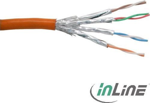 Cablu inline Cablu de retea Cat.6 RJ45 1000 Mbit portocaliu 100m (76499O)